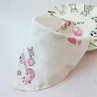 Cute style baby bandana drool bibs 100% organic cotton for drooling and teething by professional factory