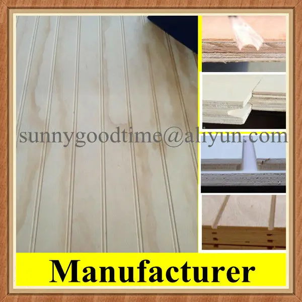 Pino contrachapado ranurado de Chile-Paneles de triplay-Identificación