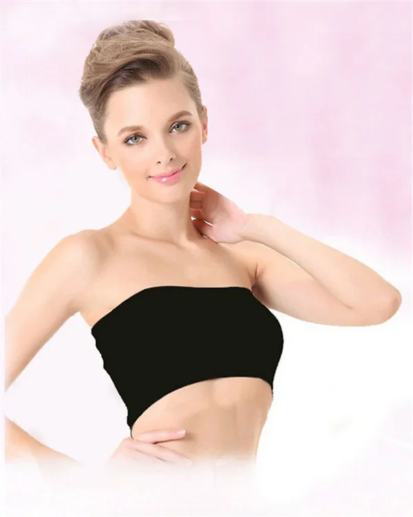 2015 New Fashion Modal Boob Sexy Strapless Crop Top Vest Bra Bandeau Wild Fashion Tube Top
