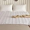 Home plain cotton white /grey/pink lighter bedspread protector