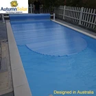 Automatic rigid plastic swimming pool covers retractable
