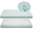 100% Cotton comfortable Breathable Toddler Baby Fitted Bed Sheet print elastic jersey bedding set
