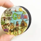 High Quality Custom Tourist Resin Magnet Customised Clear Souvenir Epoxy Fridge Magnet