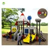 Rocket style outdoor play area used commercial playground equipment