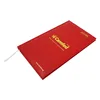 Custom 2017Agenda Diary, Cheap A4 Pu Leather Notebook With Gold Foil Stamping Logo And Ribbon