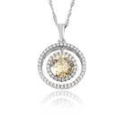 32750- fashion new-designed chain pendant jewelry, energy brass pendant made with crystals from Swarovski