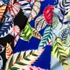 Cheap and hot summer fabrics leaf designs print chiffon beach long maxi skirt for girl