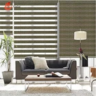 Dual Double Layers New Design Zebra Roller Sheer Window Shades Horizontal Rainbow Colored Zebra Blinds