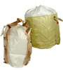 1000kg circular type bulk FIBC Jumbo bag beige color type packing for plastic material and powder safety factor 5:1