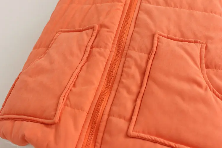 2014 new fall and winter hooded cotton vest with Japanese models hit the color sherpa cotton vest for women factory direct