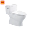 High quality sanitary ware s-trap ceramic water closet siphonic low back toilet one piece commode