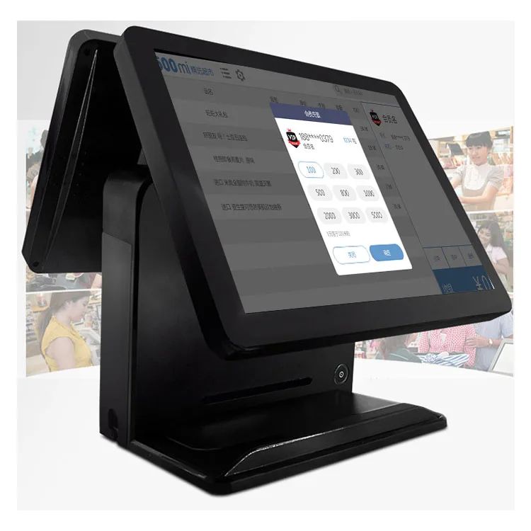 Dual Screen Inch Pos Terminal Pos System Epos All In One Pos