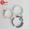 High Quality Plastic Pearl Crystal Beads Rosary Bracelet