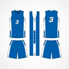 Custom Made 100% Polyester Sublimation Printing Men Wear Basketball Uniforms