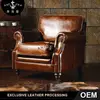 distressed leather sofa single seater collection A103-1