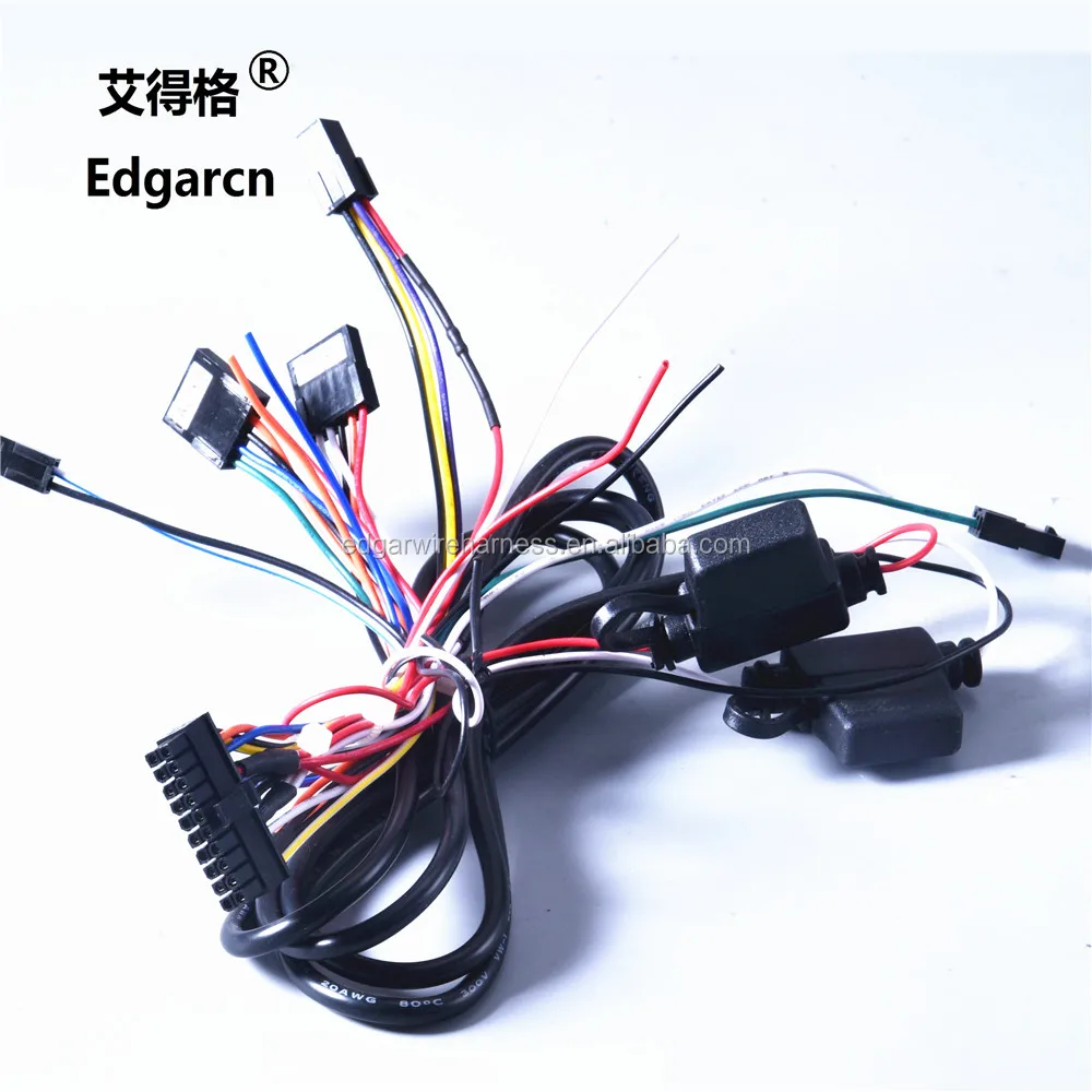5C908 Fuse Holder Automotive Wire Harness with PVC Wire 105℃ 300V and UL1007-22AWG Wire for Truck GPS