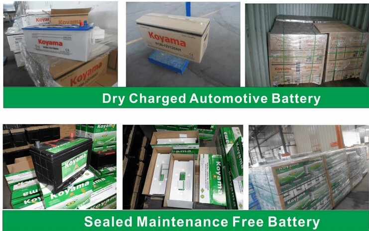 sealed lead acid battery NS70MF car battery 12V65Ah wholesale auto car batteries