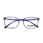 CB5107 square pc material popular optical nerd glasses clear lens