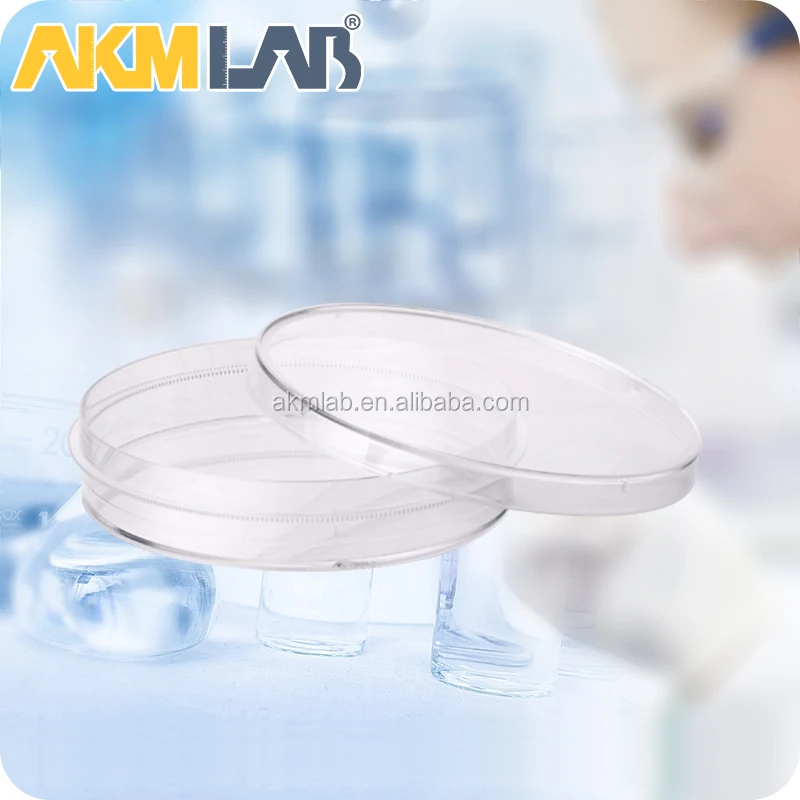 مختبر akmlab الشفافية العالية البوليسترين 35 ملليمتر 60 ملليمتر 100 ملليمتر 150 ملليمتر طبق بتري