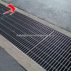drainage grate trench cover plate metal walkway steel grating weight