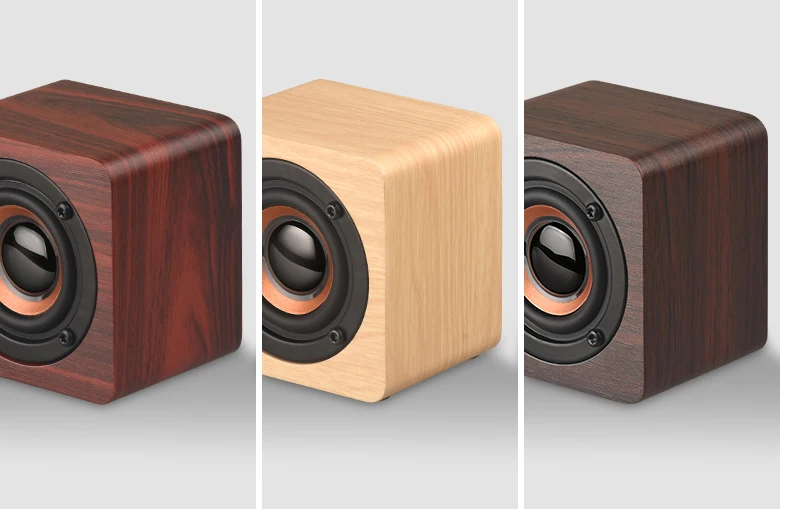 High quality 3W Mini Portable Wood Bluetooth Speaker - ANKUX.COM
