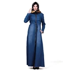 Zakiyyah ZK013 hot sale fashion women islamic dress muslim denim abaya in 2019