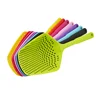 New Collapsible Silicone Colanders /Foldable Storage Strainers and Colanders Plastic Mesh Strainer Spatula
