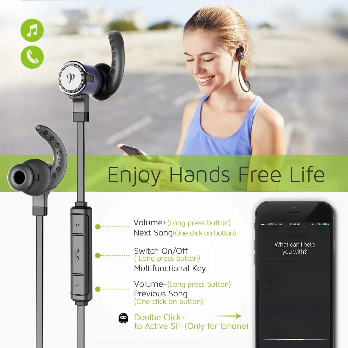 High Quality Sport Earbuds Headphones Stylish Design Stereo Bluetooth Wireless Earbuds - ANKUX.COM