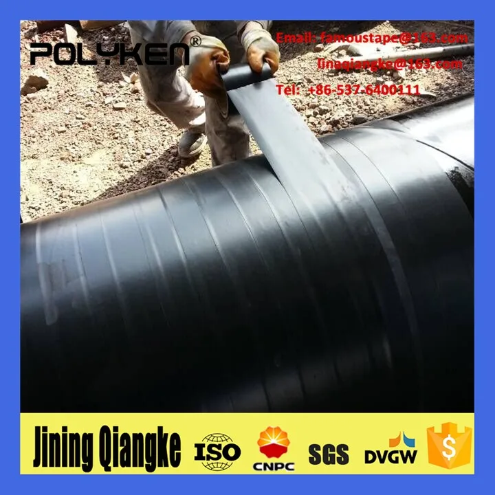 polyken butyl rubber cold applied anticorrosion pipe inner wrap tape