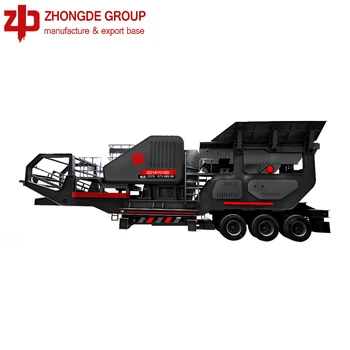 Zhongde stone and rock , hard rock mobile diesel jaw crusher