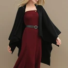classic wholesale new style fashion black color 100% cashmere scarf