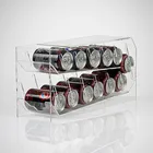 Portable retail beverage bottle display rack acrylic cola holder