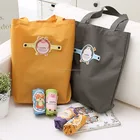 Eco-friendly polyester reusable folding shopping tote bag