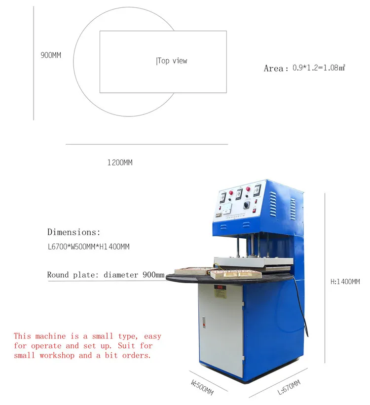 easy operate disc plastic blister and paper card packaging machine price