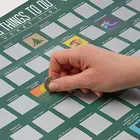 100 Place to go Scratch Off Poster World Map Poster Bucket List Scratch off Poster