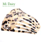 2019 New Fashion Tortoiseshell Acetates Bangs Custom Logo Hair Comb Clips Accessories Decorations