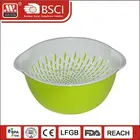 長方形/ラウンド野菜ライスメッシュストレーナーバスケットプラスチックシンクザルでハンドルとベース用キッチン