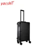 Yaeshii professional Aluminum Studio rolling trolley cosmetic makeup case With LED Lighted Mirror and wheels