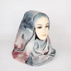 Good Quality Muslim Women Hijab Pakistan Islami Prindted Polyester Hijab