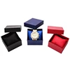 OEM custom black watch luxury packaging gift box wholesale cheap square paper box watch design logo paper watch box