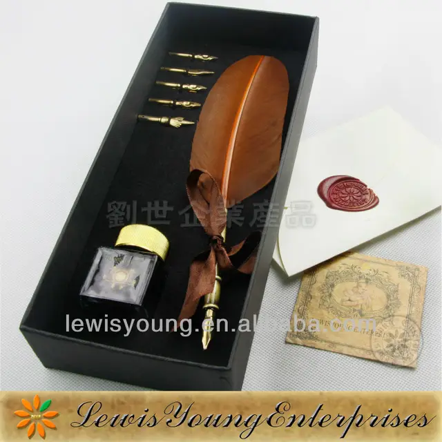 fountain pen business gift set/ popular corporate giveaways