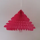New product pink honeycomb christmas decorations