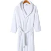 100% Cotton bathrobe women sexy bathrobe With Hooded