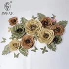 AT-043 colorful artificial flower backdrop home decoration rose paper flower