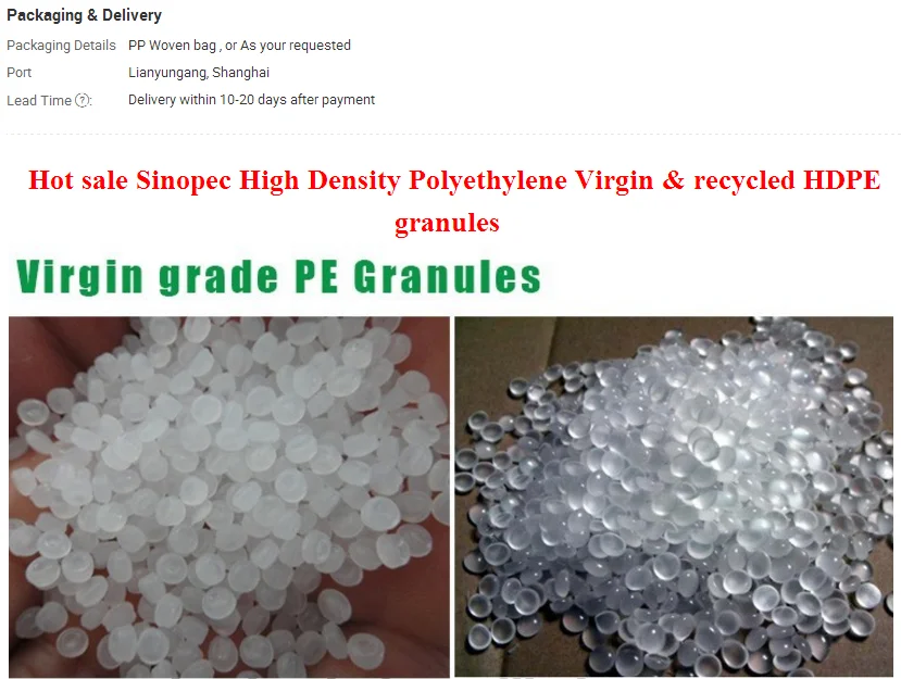 virgin hdpe resin ,high density polyethylene granules,plastic