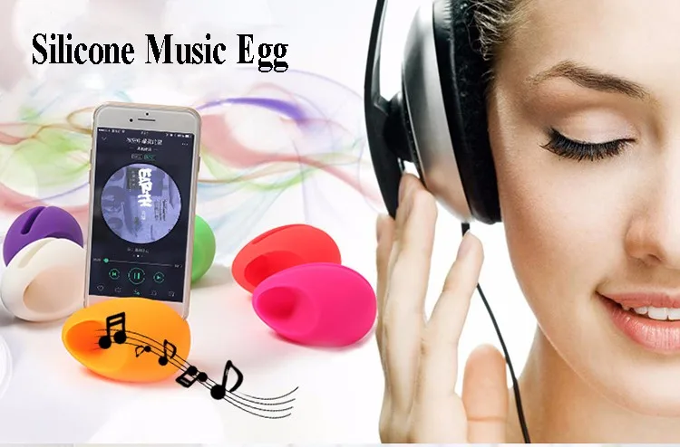 custom portable egg shape silicone amplifier - ANKUX.COM