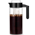 Elemental Kitchen trade assurance unique design brewing filter core black color glass cold brew coffee maker pitcher