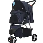 Pet Stroller Dog Cat Small Animals Carrier Cage Flexible Easy Walking