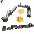 Hot sale deep fryer plantain chips making machine potato French fries making machine