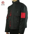 custom black man winter industry workwear work pad mens padding jacket for men